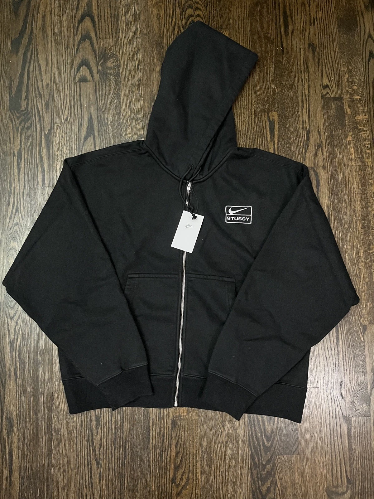 STONE WSHD FLEECE ZIP HOODIE-Kikonat