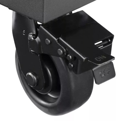 HEAVY-DUTY 72 IN. W 18-DRAWER, DEEP TOOL CHEST MOBILE WORKBENCH IN MATTE BLACK WITH ADJUSTABLE-HEIGHT HARDWOOD TOP-Kikonat