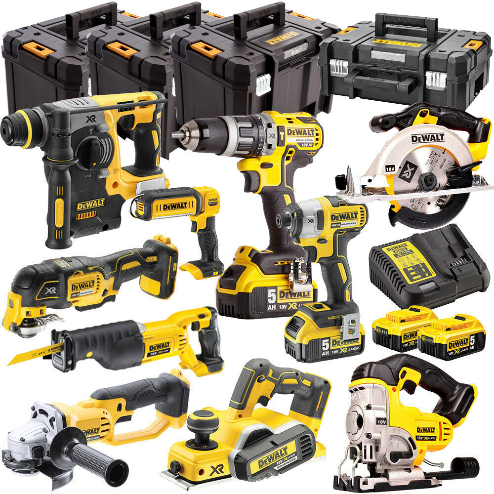 DCKT4T10P4 18V 4 x 5.0Ah Batteries XR Li-Ion 10 Piece ToughSystem Kit-Kikonat