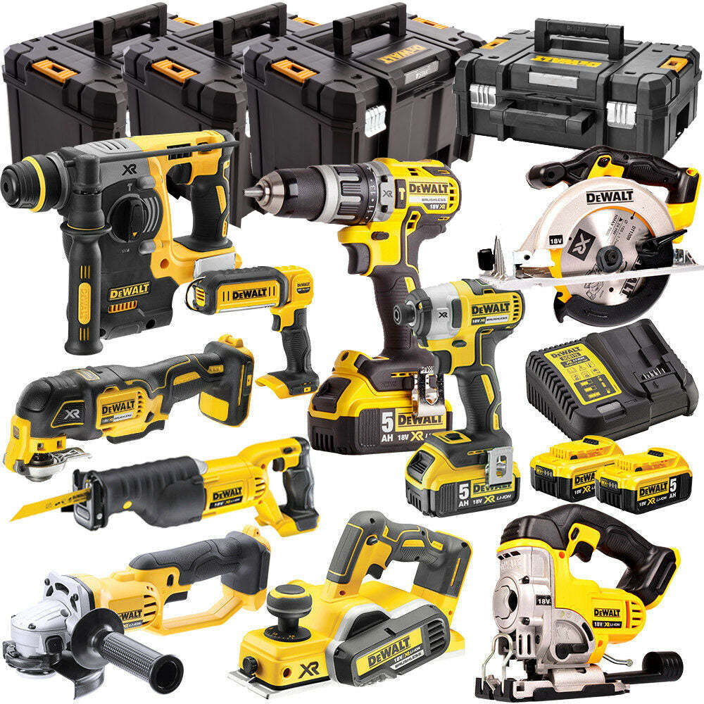 DCKT4T10P4 18V 4 x 5.0Ah Batteries XR Li-Ion 10 Piece ToughSystem Kit-Kikonat