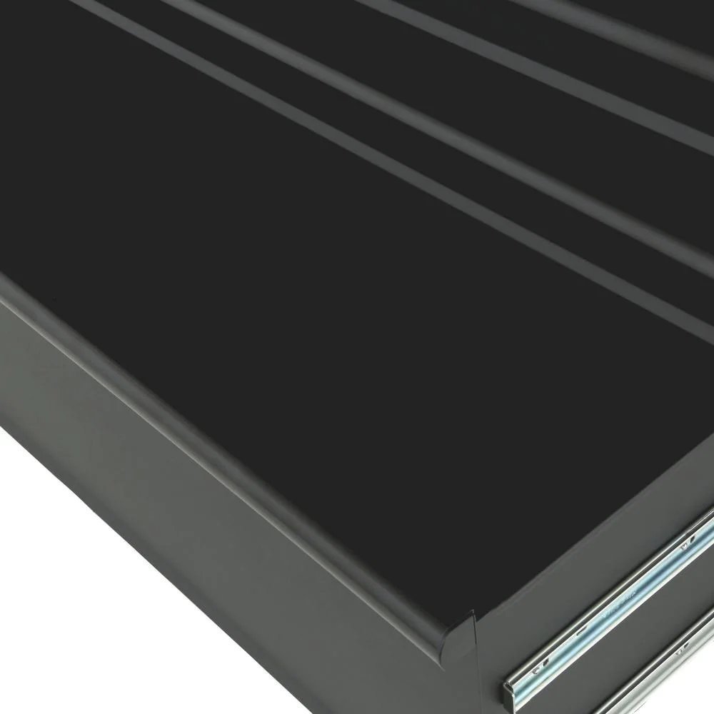 56 in. W 23-Drawer, Deep Combination Tool Chest and Rolling Cabinet Set in Matte Black-Kikonat