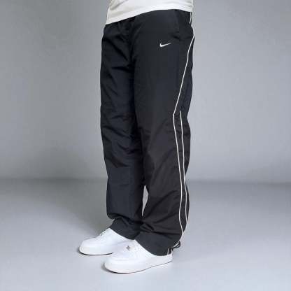 RARE 2000s Trackpants Black-Kikonat