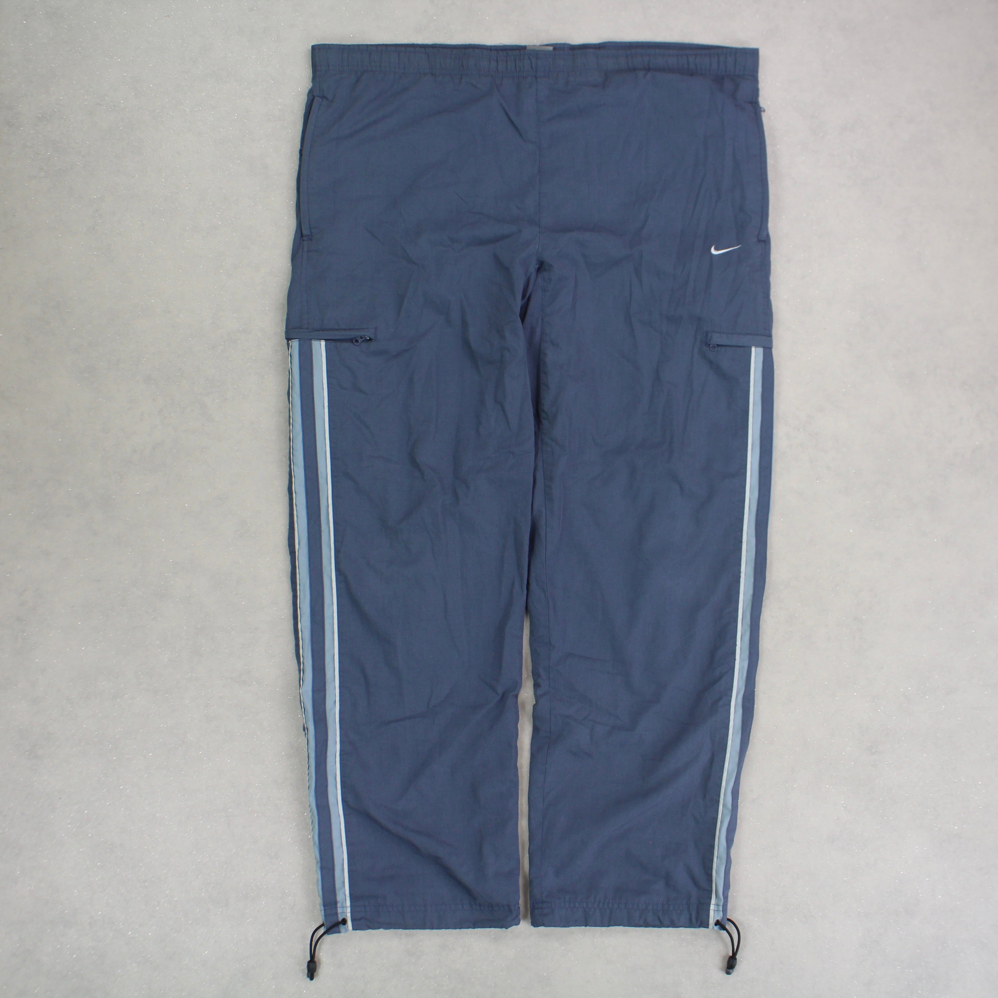 RARE 00s Baggy Trackpants Blue-Kikonat