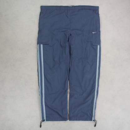 RARE 00s Baggy Trackpants Blue-Kikonat