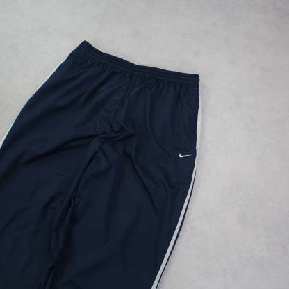 RARE 00s Baggy Trackpants Navy-Kikonat