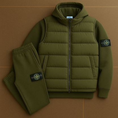 SI™ Premium Set - Quilted Jacket &amp; Jogging Pants-Kikonat