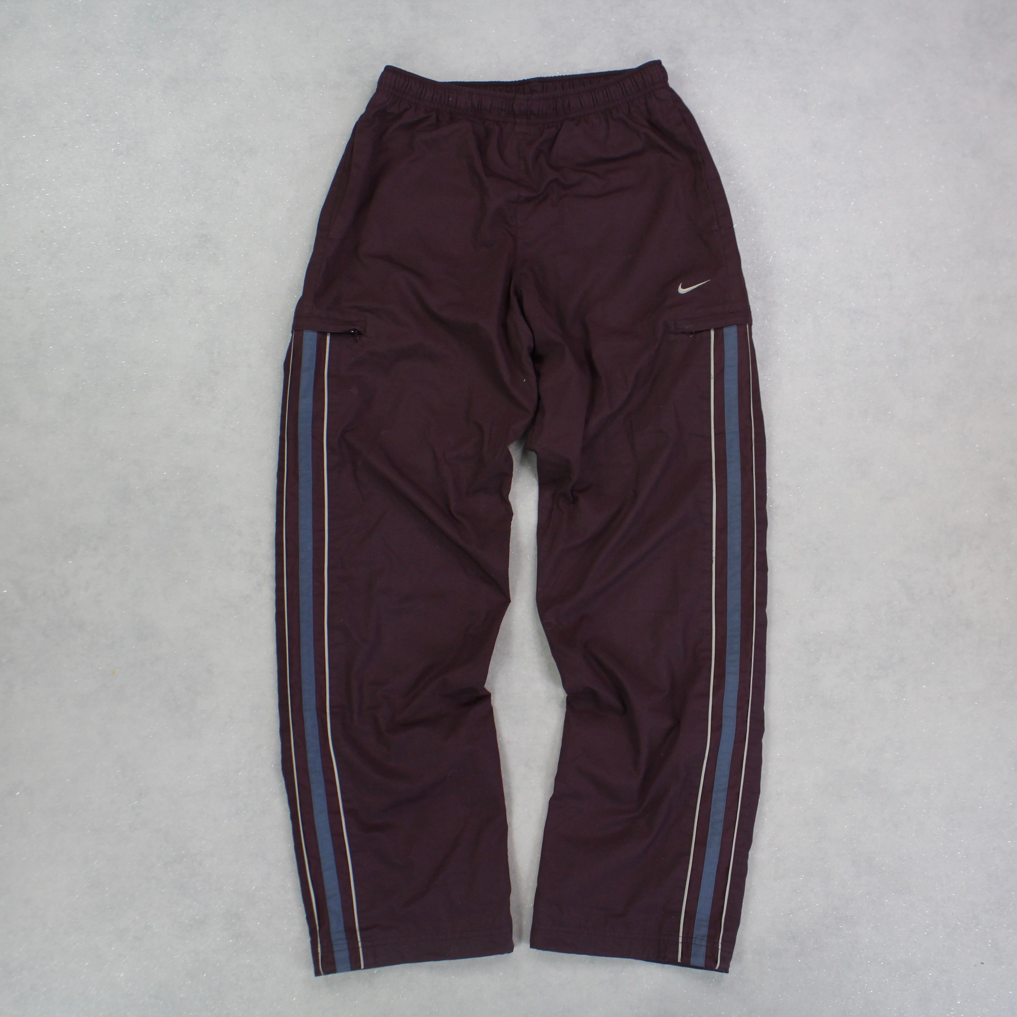 RARE 2000s Trackpants Burgundy-Kikonat