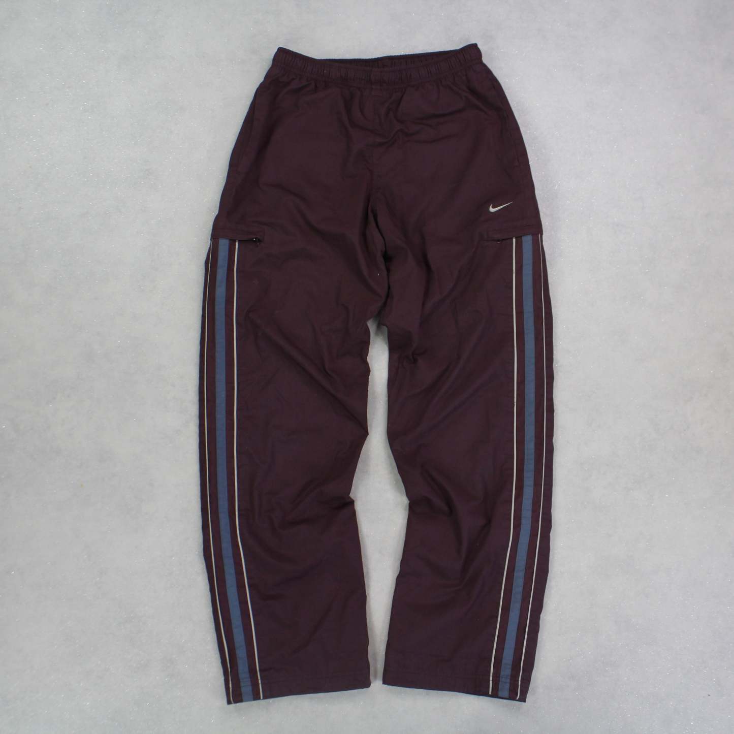 RARE 2000s Trackpants Burgundy-Kikonat