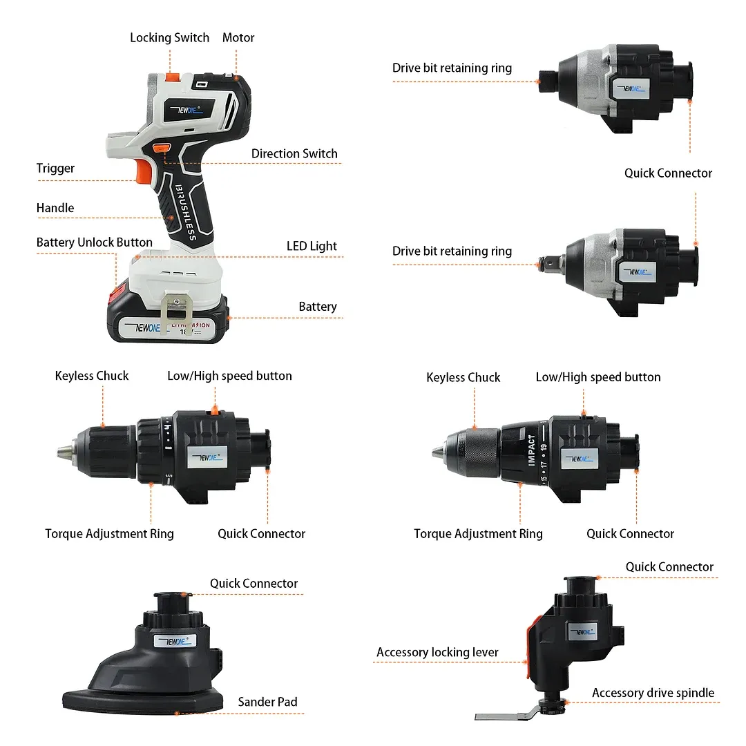 ❤️clear stock sales 💥Best Selling Multifunctional Electric Drill Tool Box in 2023-Kikonat