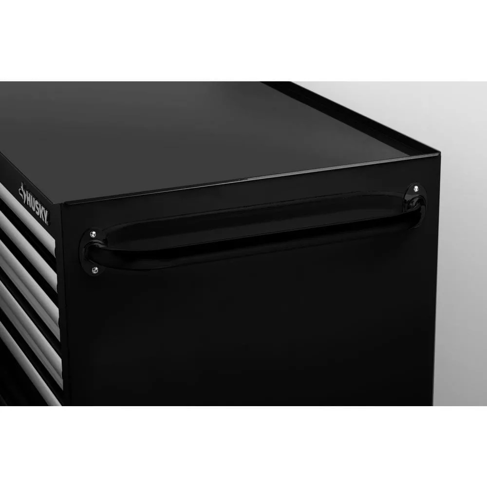 36 IN. W 12-DRAWER, DEEP COMBINATION TOOL CHEST AND CABINET SET IN GLOSS BLACK-Kikonat