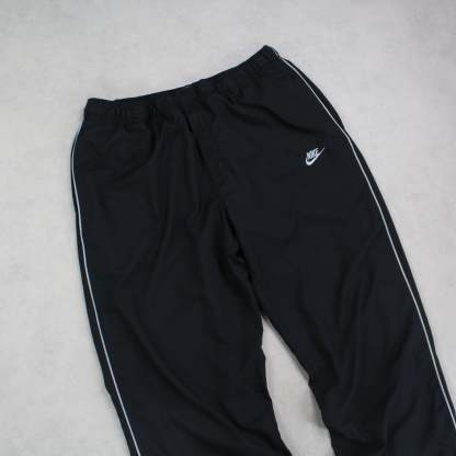 RARE 2000s Baggy Trackpants Black-Kikonat