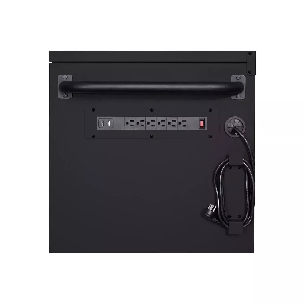 HEAVY-DUTY 56 IN. W 18-DRAWER COMBINATION TOOL CHEST AND CABINET SET, MATTE BLACK-Kikonat