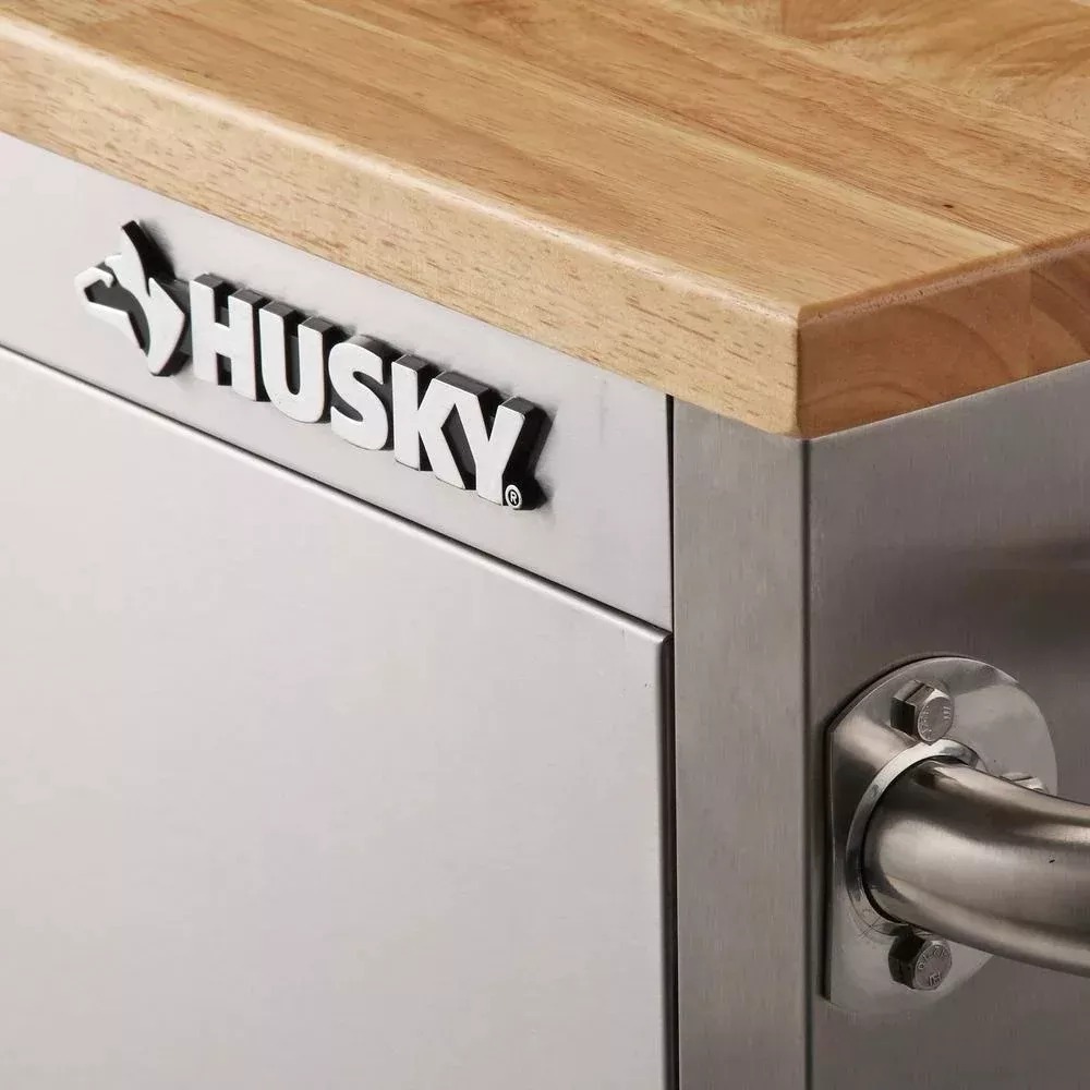 72 IN. 8-DRAWER AND 1-DOOR MOBILE WORKBENCH IN STAINLESS STEEL-Kikonat