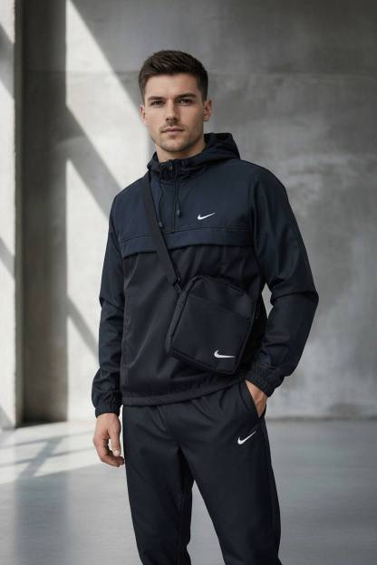 Men’s Windbreaker Tracksuit With Crossbody Bag