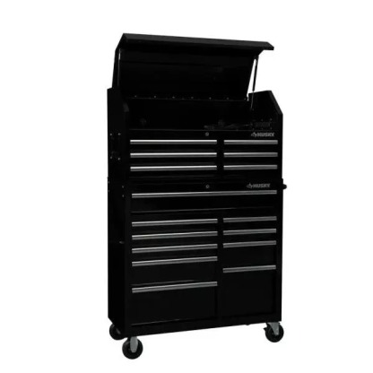 41 IN. 6-DRAWERS TOP CHEST IN BLACK-Kikonat