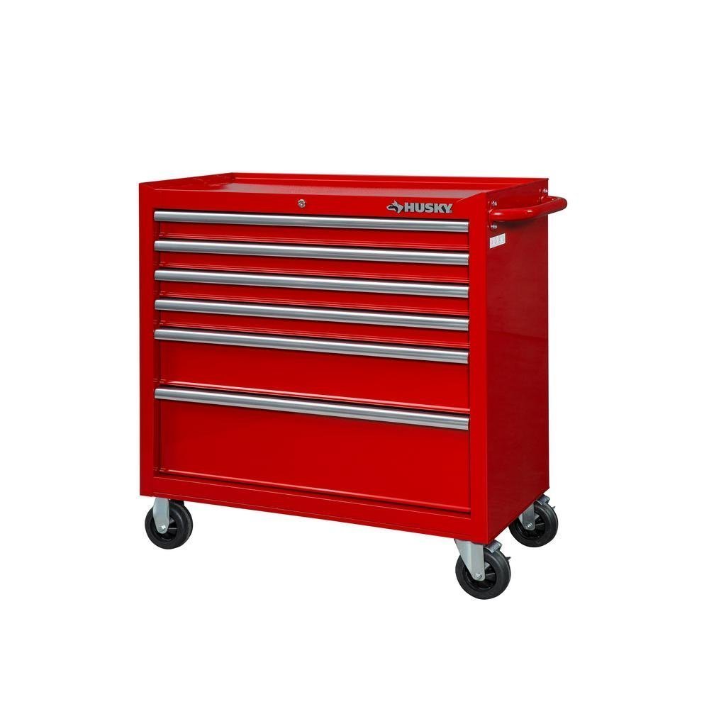 36 in. 12-Drawer Tool Chest and Cabinet combo in Gloss Red-Kikonat