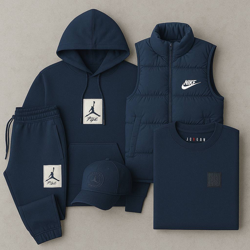 Jord™ Complete Set - Sweatshirt, Pants, Puffer Jacket &amp; T-shirt-Kikonat