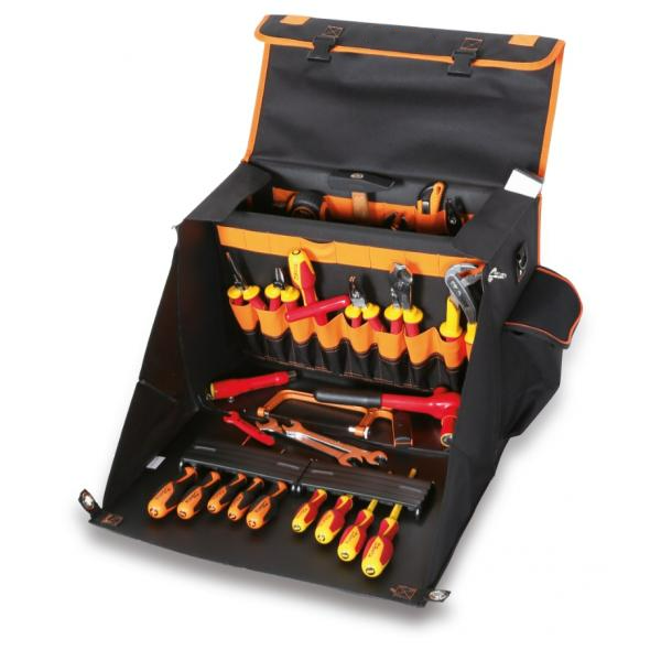 TOOL BAG IN TECHNICAL FABRIC WITH ASSORTMENT OF 111 TOOLS FOR UNIVERSAL USE-Kikonat