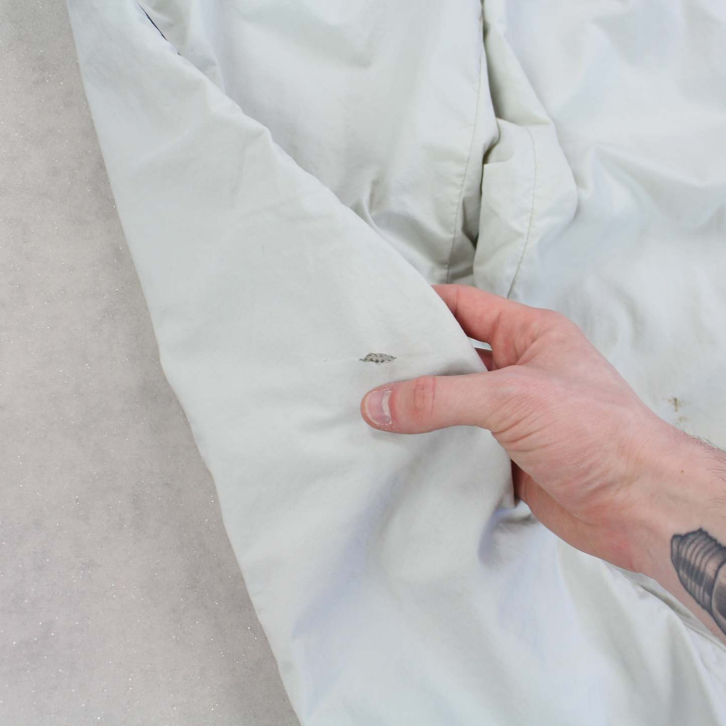 RARE 1990s Trackpants Cream-Kikonat