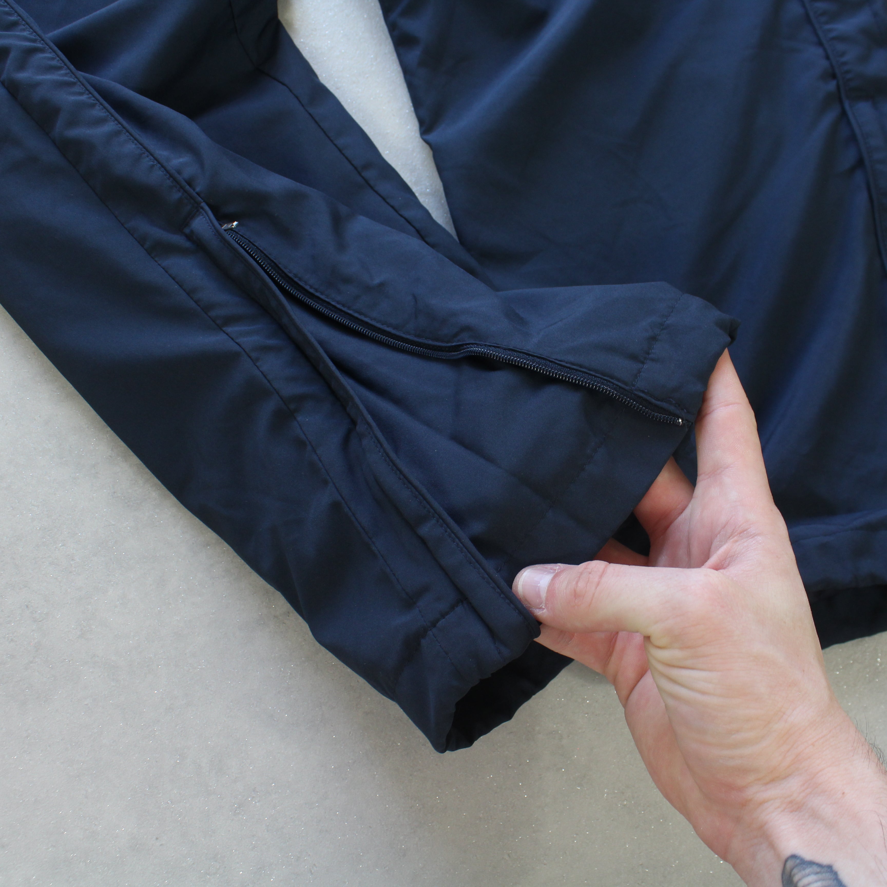 2000s Baggy Trackpants Navy-Kikonat