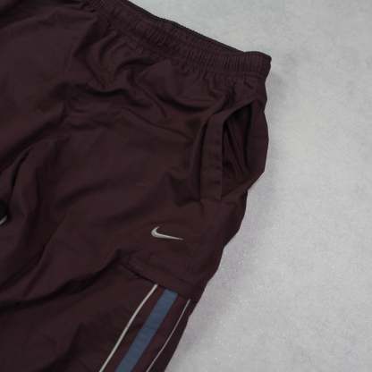 RARE 2000s Trackpants Burgundy-Kikonat