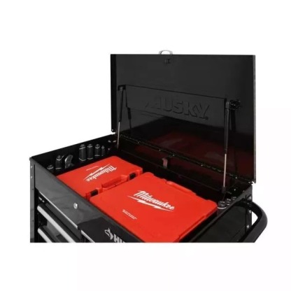 33 IN. W 4-DRAWER MECHANICS TOOL UTILITY CART IN GLOSS BLACK-Kikonat