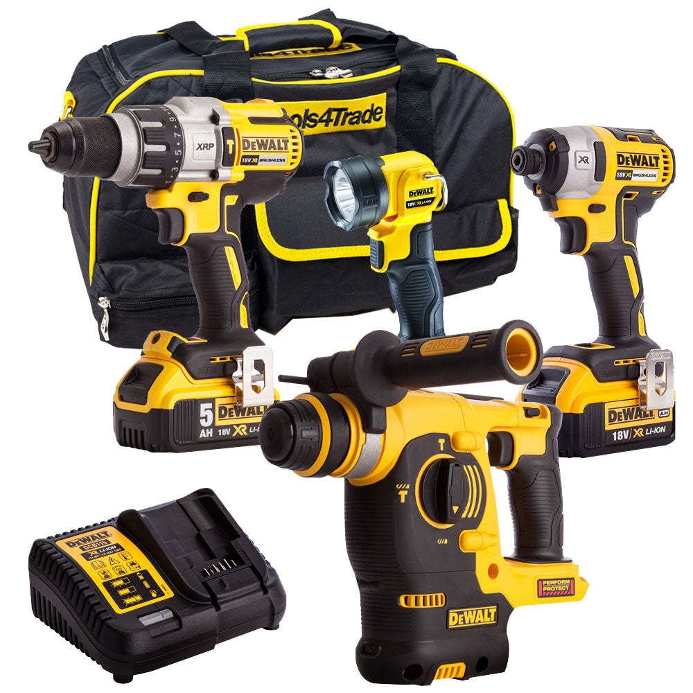 4 Piece 18V Li-ion Kit 2 x 5.0Ah Batteries & Charger T4TKIT-179-Kikonat