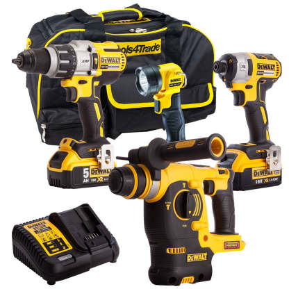 4 Piece 18V Li-ion Kit 2 x 5.0Ah Batteries & Charger T4TKIT-179-Kikonat