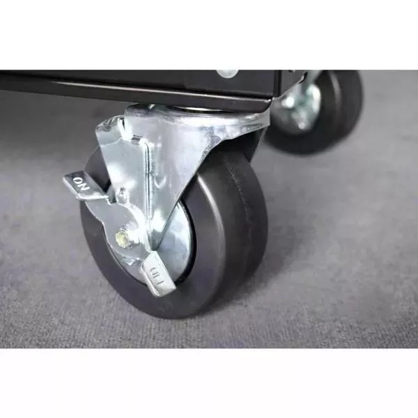 33 IN. W 4-DRAWER MECHANICS TOOL UTILITY CART IN GLOSS BLACK-Kikonat