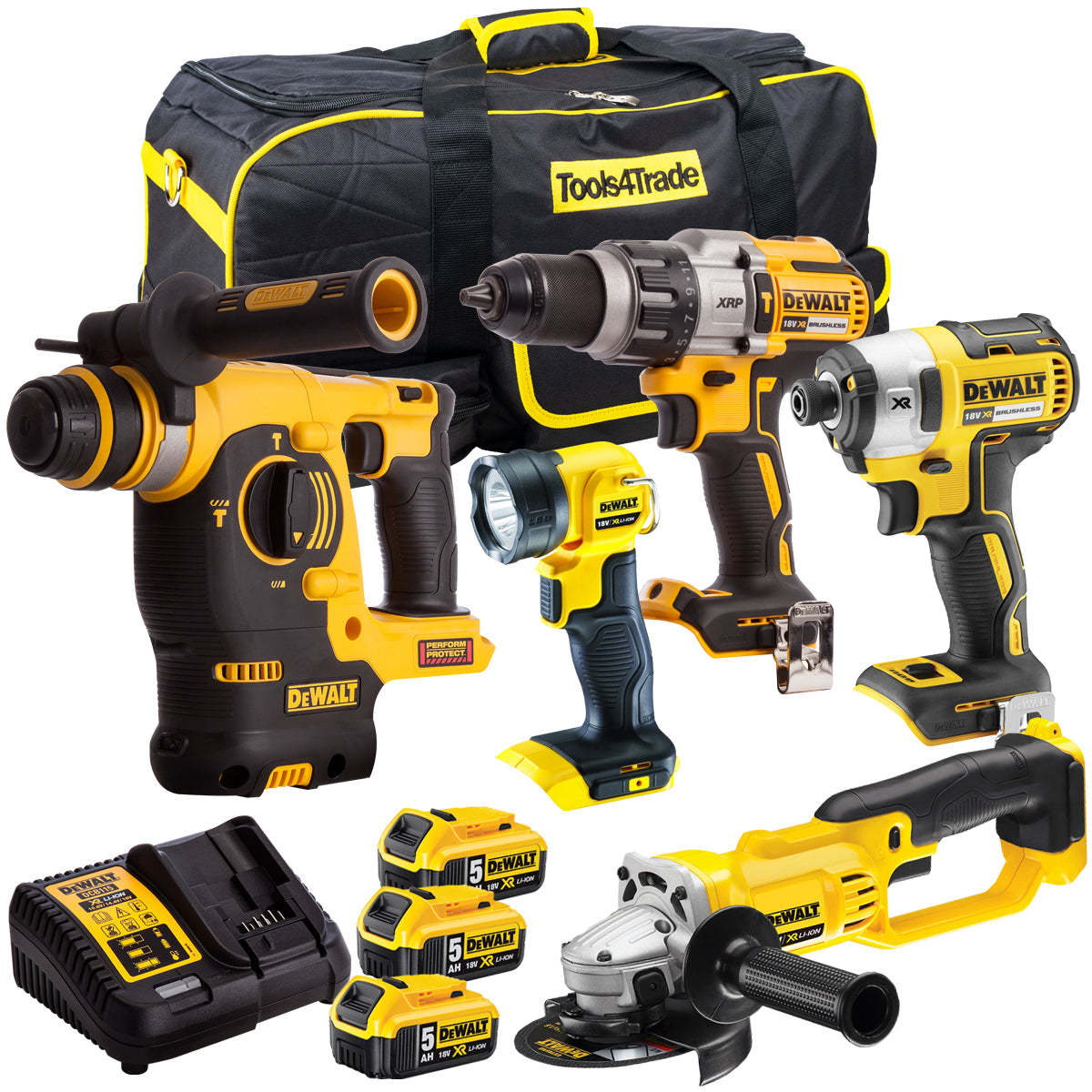 5 Piece 18V Li-ion Kit 3 x 5.0Ah Batteries & Charger T4TKIT-182-Kikonat