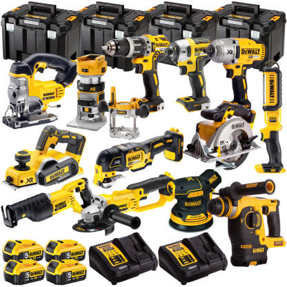 18V 13 Piece Power Tool Kit with 4 x 5.0Ah Batteries T4TKIT-487-Kikonat