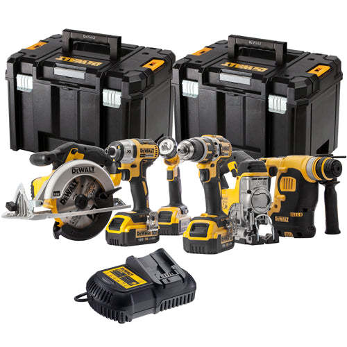 DCK699M3T 18V 6 Piece Kit 3 x 4.0Ah Batteries Charger & 2 x TSTAK Kitboxes-Kikonat