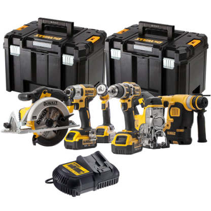 DCK699M3T 18V 6 Piece Kit 3 x 4.0Ah Batteries Charger & 2 x TSTAK Kitboxes-Kikonat