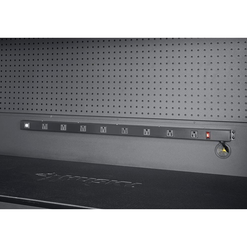 80 in. W 10-Drawer, Deep Combination Tool Chest and Rolling Cabinet Set in Matte Black (3-Piece)-Kikonat