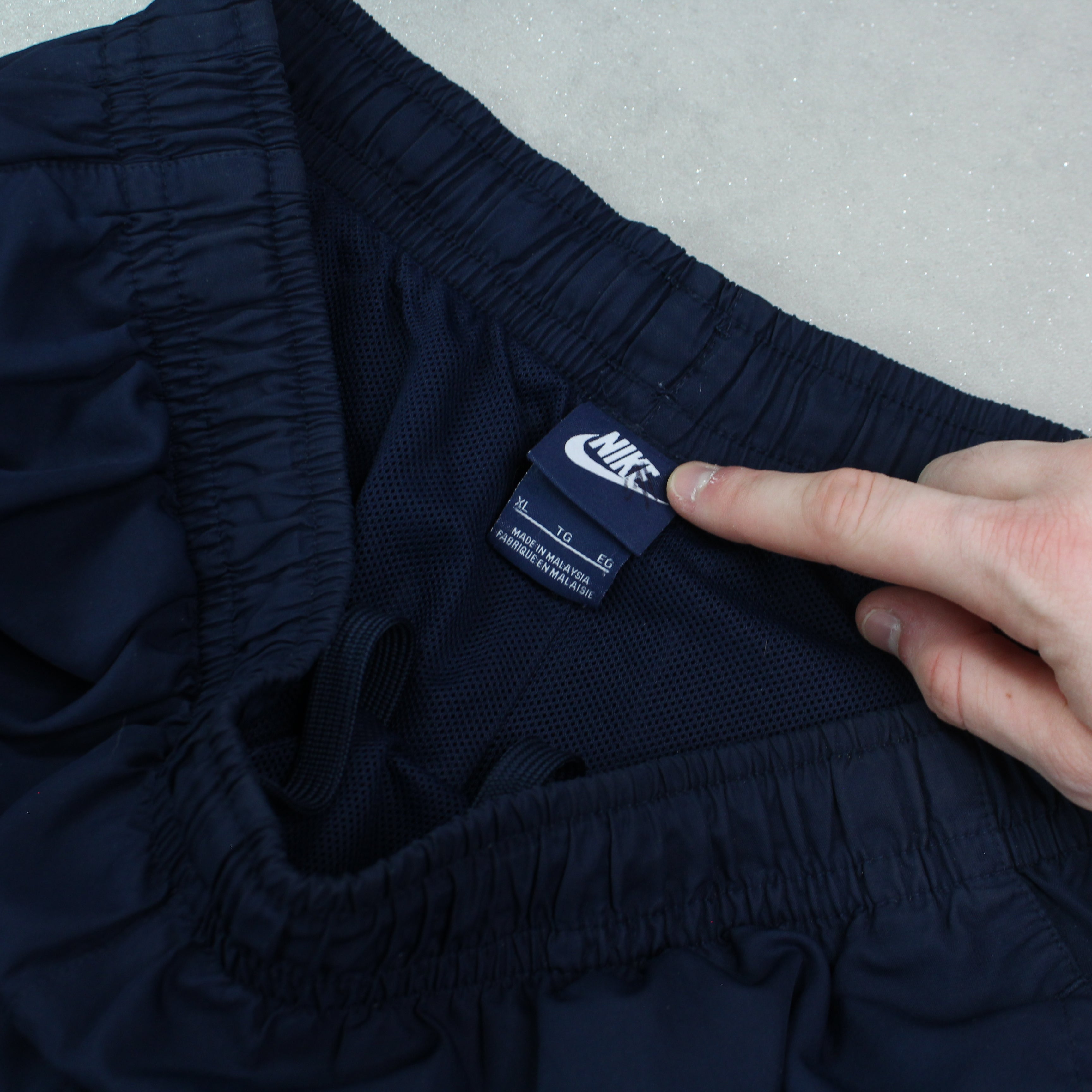 2000s Baggy Trackpants Navy-Kikonat
