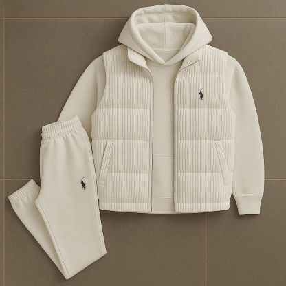 PRL™ Set - Hoodie, Quilted Vest &amp; Pants-Kikonat