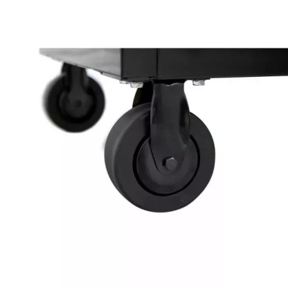 62 IN. 12-DRAWER MOBILE WORKBENCH WITH FULL LENGTH EXT TABLE IN ALL BLACKED OUT-Kikonat