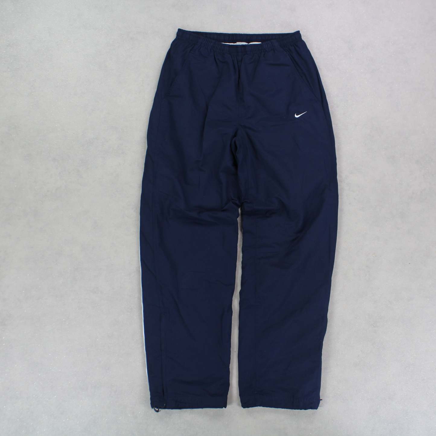 RARE 00s Spell Out Trackpants Navy-Kikonat