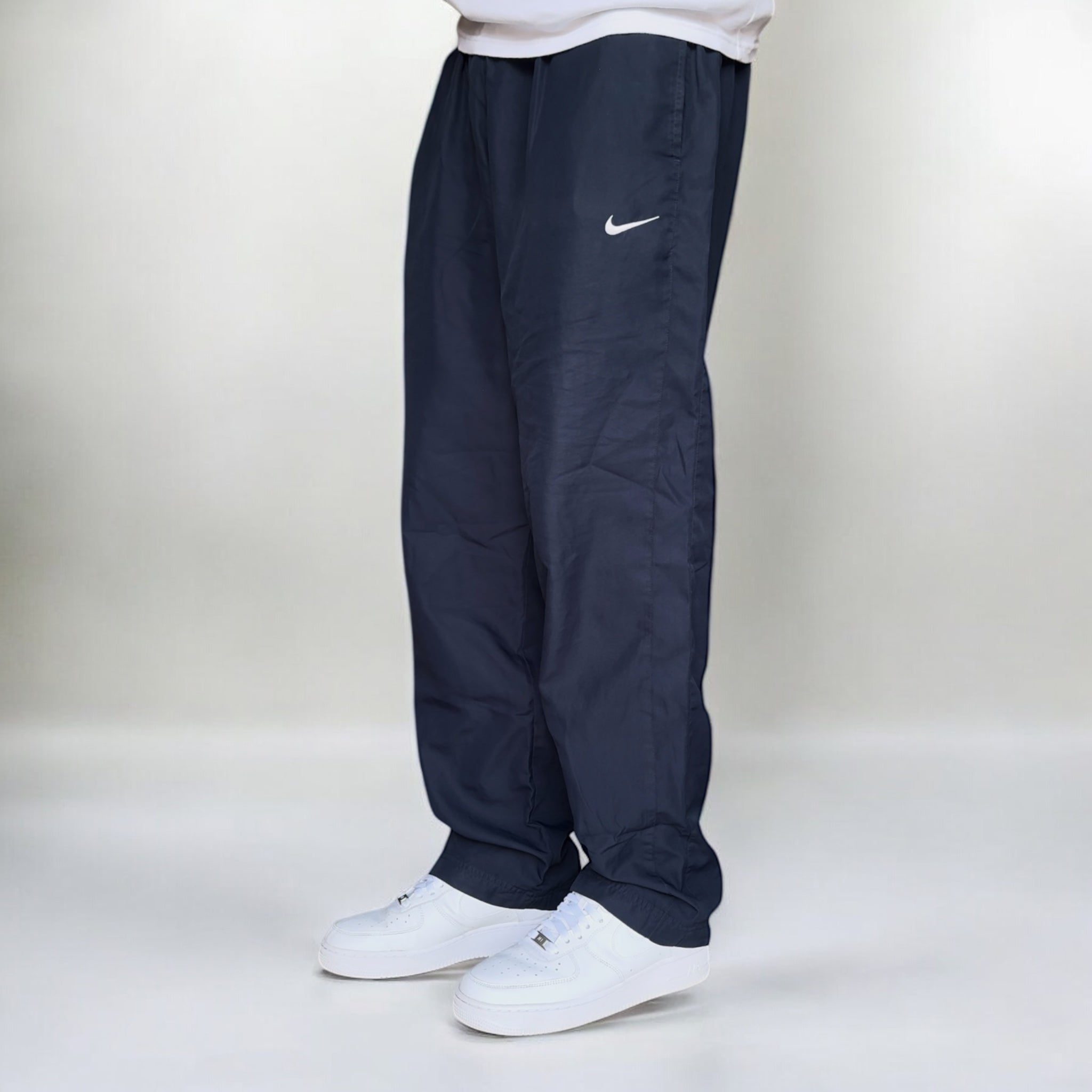 2000s Baggy Trackpants Navy-Kikonat