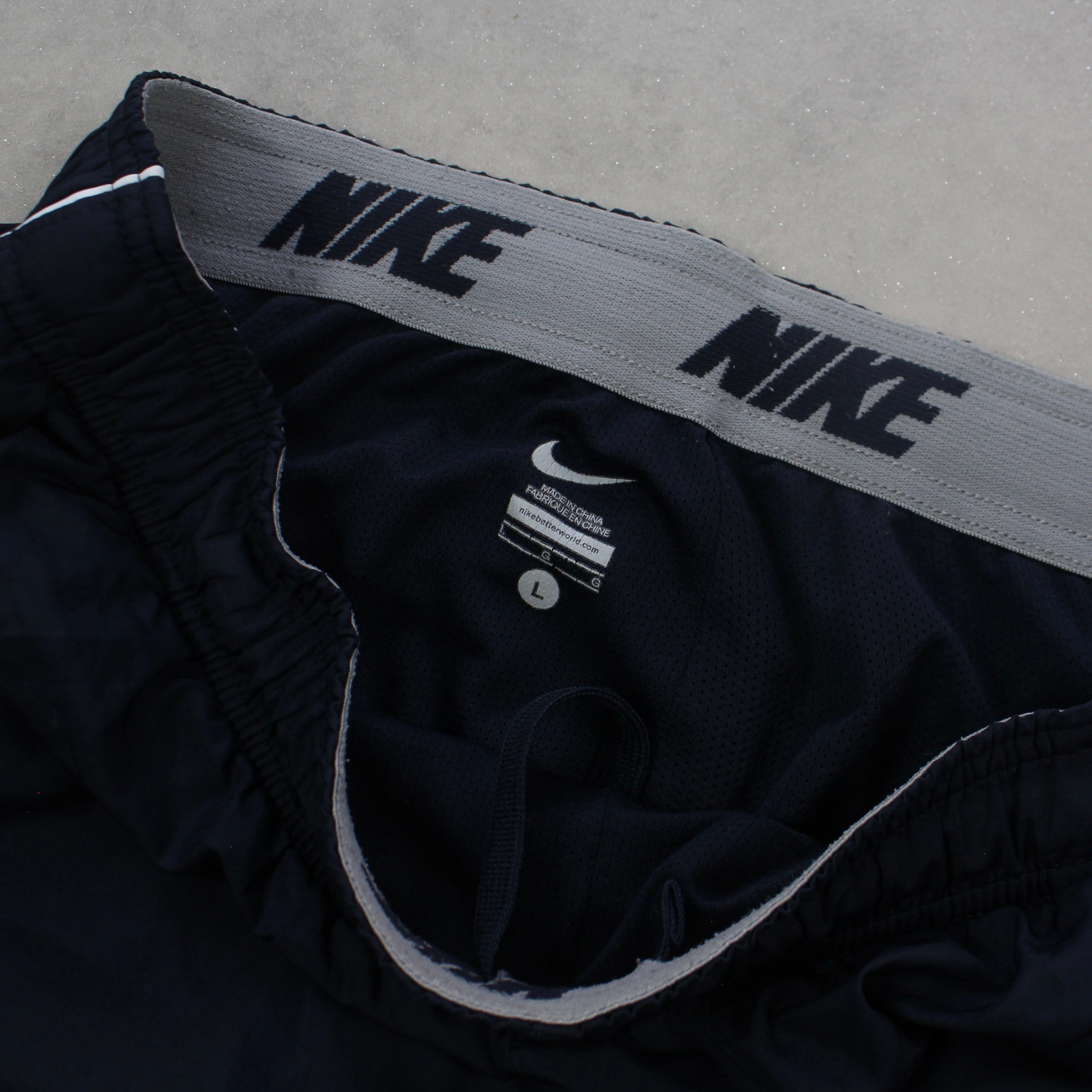 RARE 2000s Baggy Trackpants Navy-Kikonat
