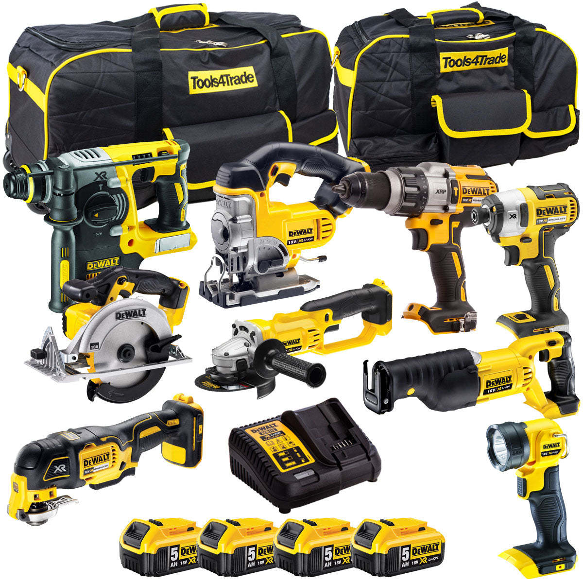 DCKT4T79P5T 18V 9 Piece Cordless Kit-Kikonat
