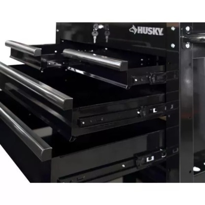 33 IN. W 4-DRAWER MECHANICS TOOL UTILITY CART IN GLOSS BLACK-Kikonat