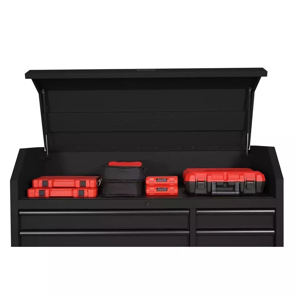 HEAVY-DUTY 56 IN. W 18-DRAWER COMBINATION TOOL CHEST AND CABINET SET, MATTE BLACK-Kikonat