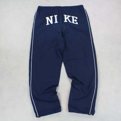 RARE 00s Spellout Trackpants Navy-Kikonat