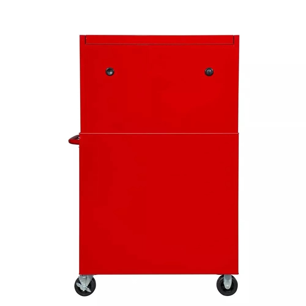 36 IN. W 12-DRAWER COMBINATION TOOL CHEST AND CABINET COMBO IN GLOSS RED-Kikonat