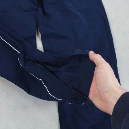 RARE 00s Spellout Trackpants Navy-Kikonat