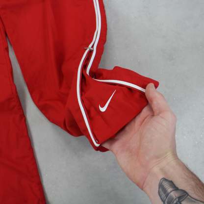 RARE 00s Baggy Trackpants Red-Kikonat