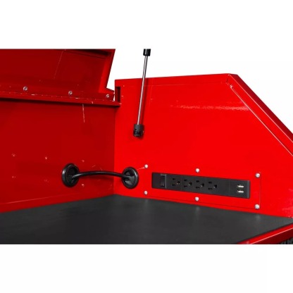 36 IN. W 12-DRAWER COMBINATION TOOL CHEST AND CABINET COMBO IN GLOSS RED-Kikonat