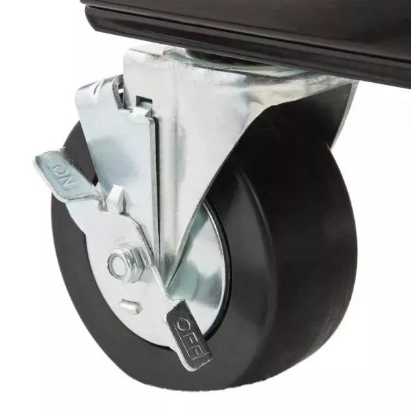 33 IN 4-DRAWER MECHANICS CART WITH EXTENDED SIDE TABLE AND BOTTLE TRAY-Kikonat