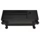 56 IN. W 5-DRAWER 1-DOOR, DEEP TOOL CHEST MOBILE WORKBENCH IN GLOSS BLACK WITH HARDWOOD TOP-Kikonat